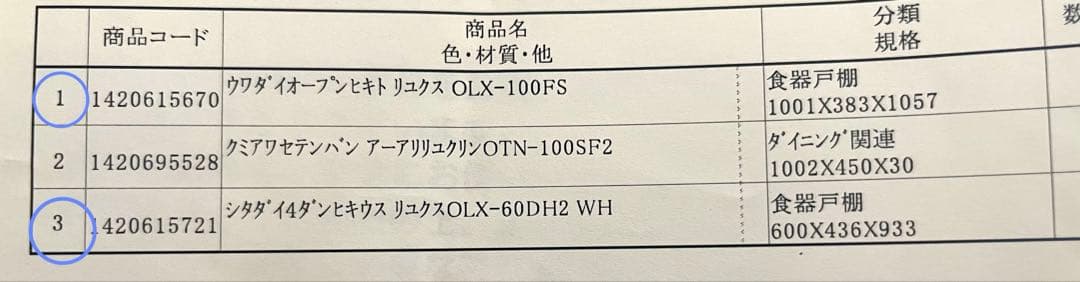綾野製作所 食器棚 キッチンボード　幅100㎝　　発送日要相談