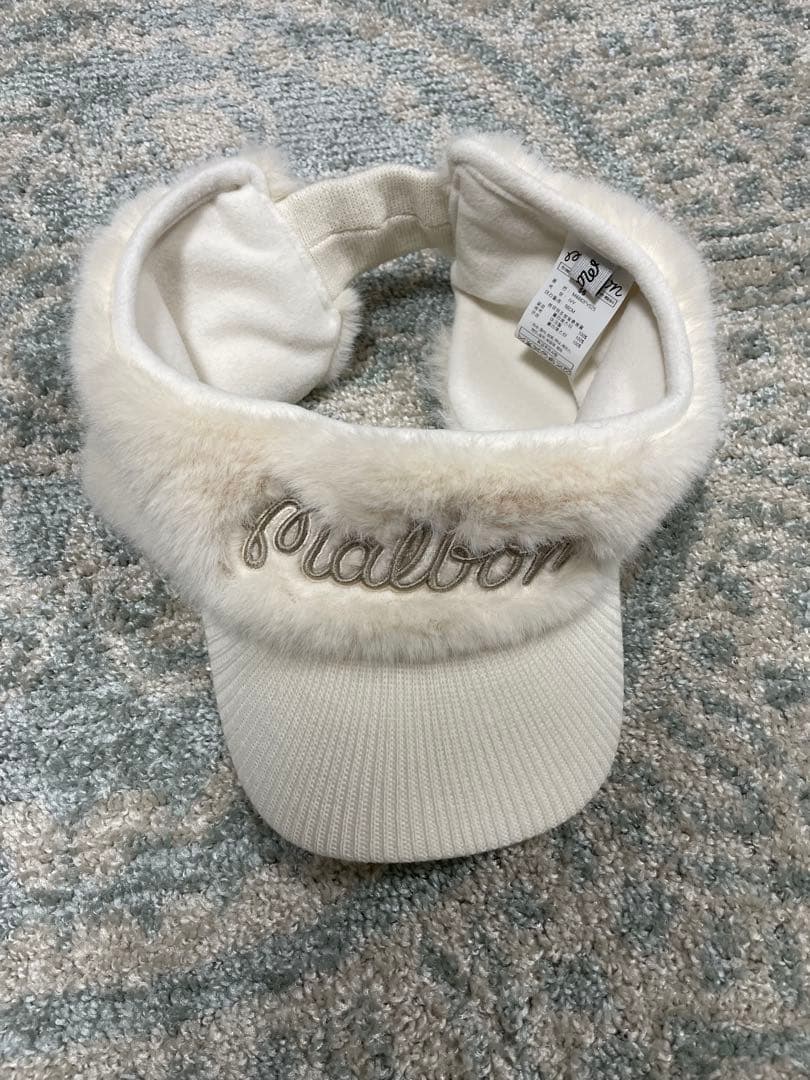 超美品！　希少！　malbongolf ファー付きバイザー