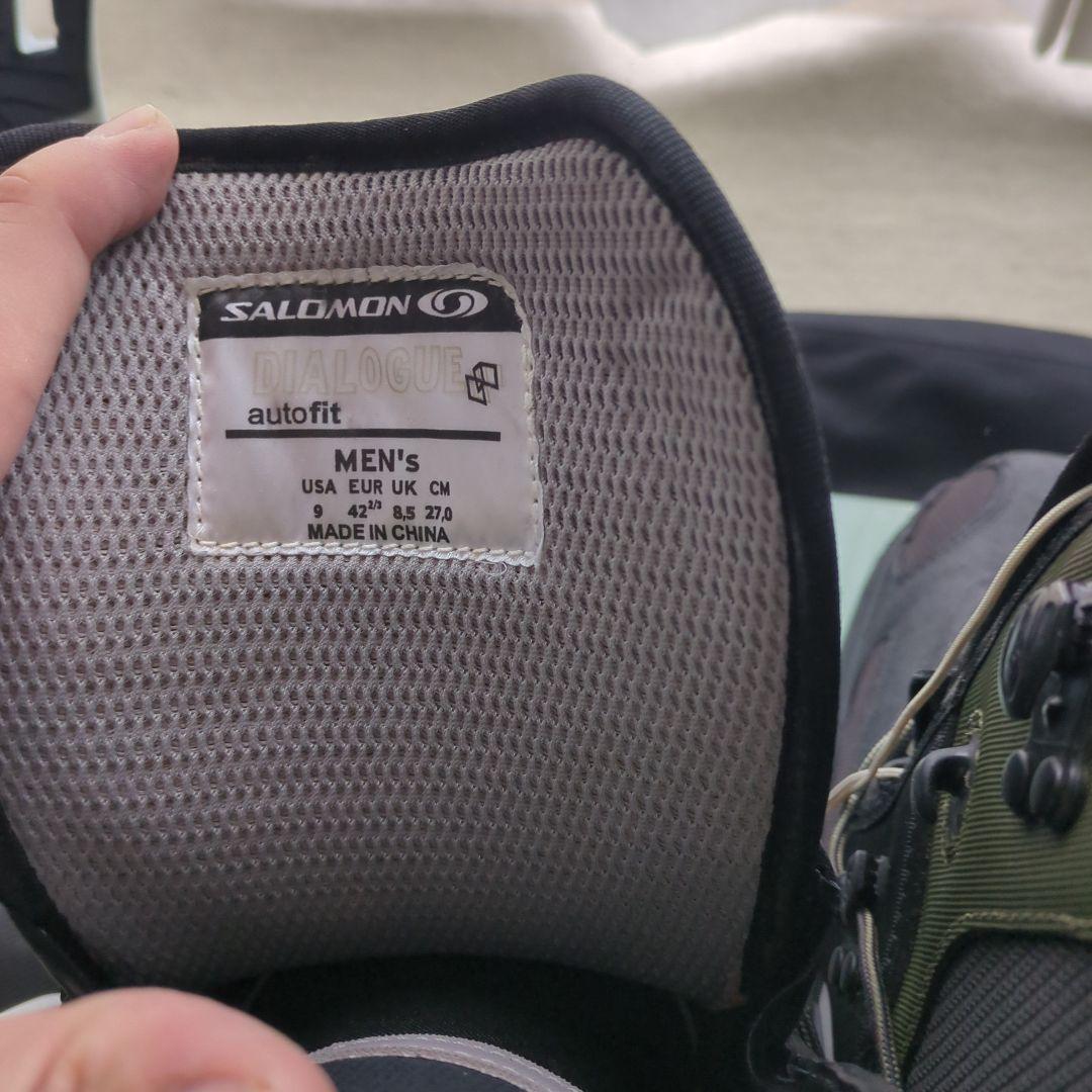 BURTON スノーボード グリーン バインディング付き