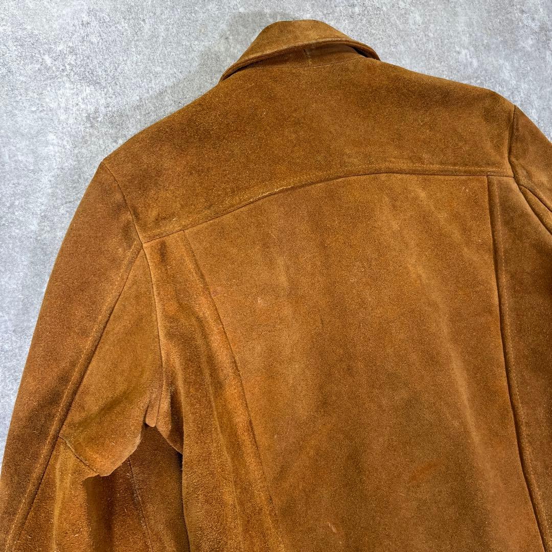 USA製　Schott スエード　トラッカージャケット　38 スナップボタン
