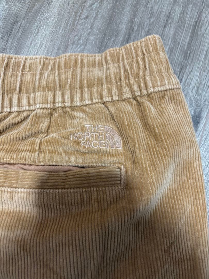 ノースフェイス　ベージュ コーデュロイ Lサイズ　セットアップ