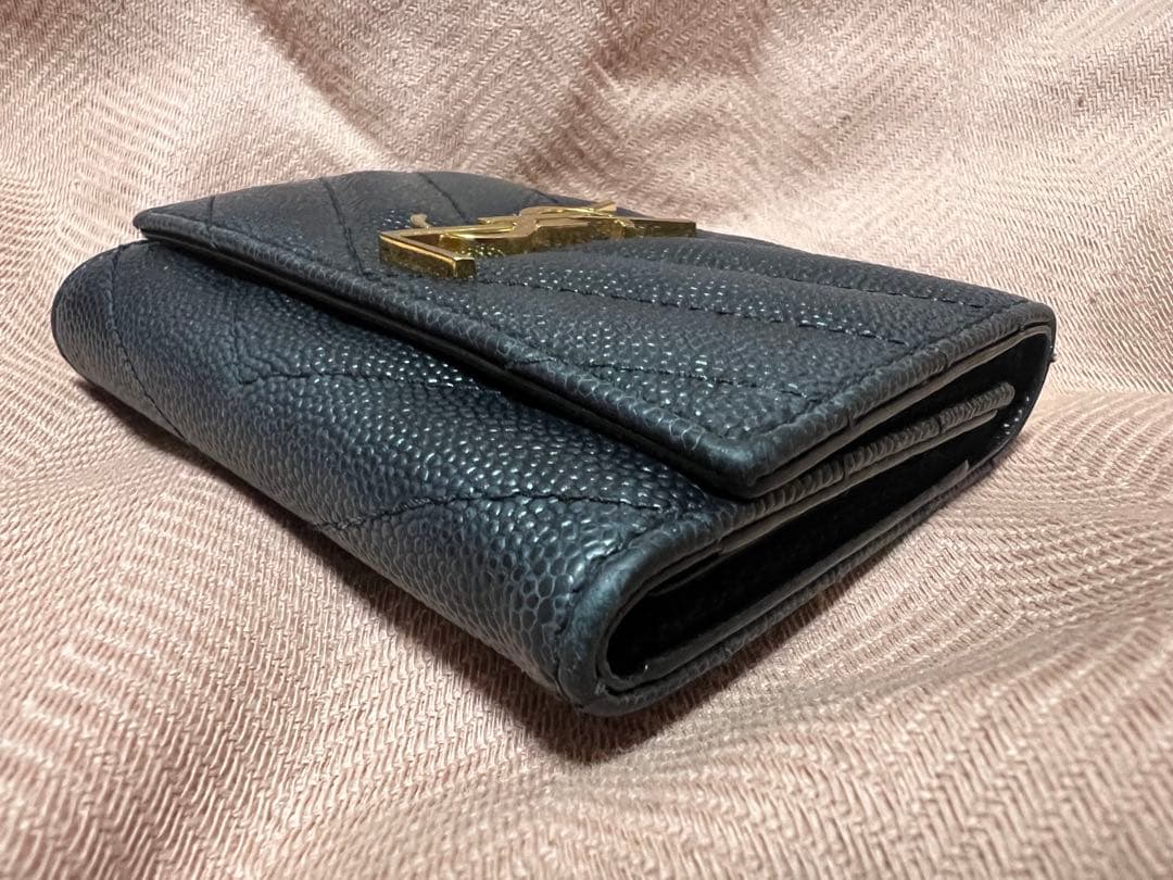 イヴサンローラン　6連キーケース　YSL カサンドラ　キャビアスキン