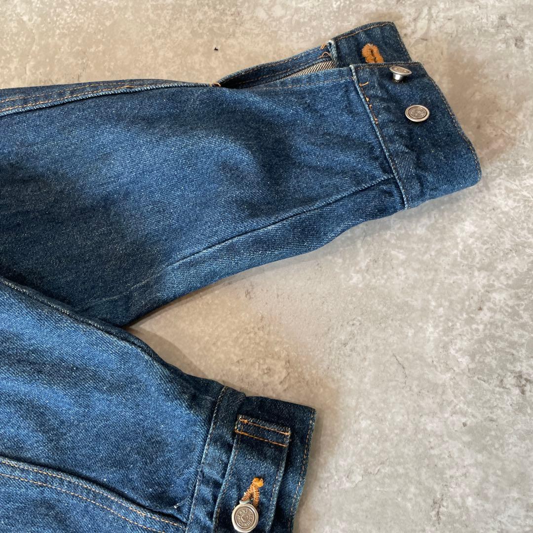 90s ミスタージュンコ　デニムジャケット 背面刺繍 インディアン　L XL