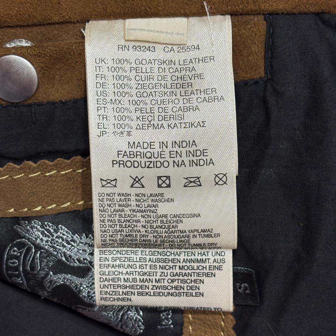 ✨美品✨DIESEL ディーゼル ゴートスキン スエード切替 ライダース S
