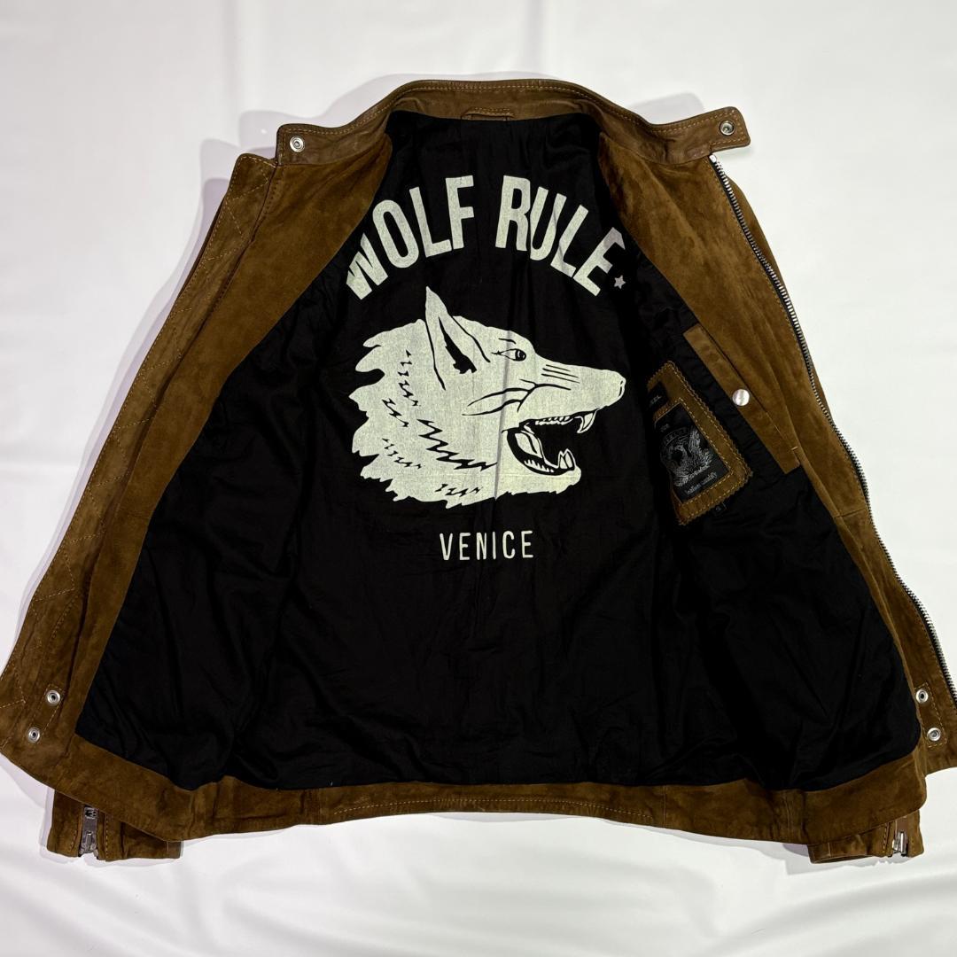 ✨美品✨DIESEL ディーゼル ゴートスキン スエード切替 ライダース S