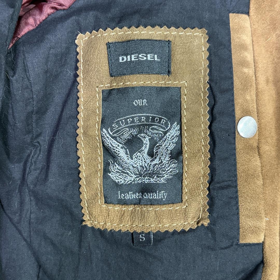 ✨美品✨DIESEL ディーゼル ゴートスキン スエード切替 ライダース S