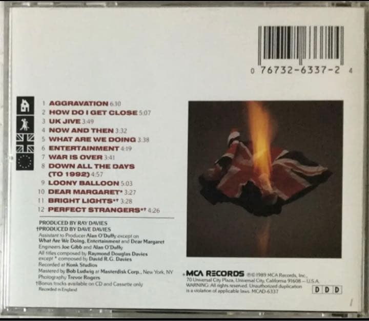 The Kinks/キンクス/ UK Jive/ 1989年