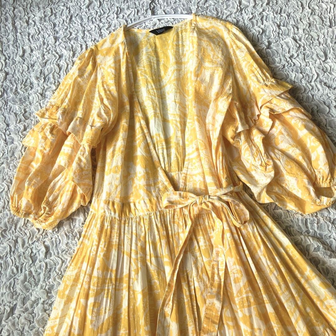 【公式サイト完売】Velnica カシュクールワンピース　定価53,000円