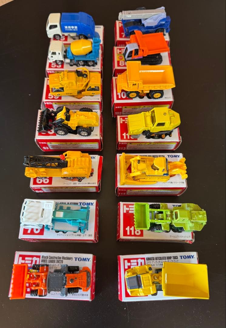 トミカ 工事車両＆仕事車両ミニカー セット 14種（管理No.R2K)