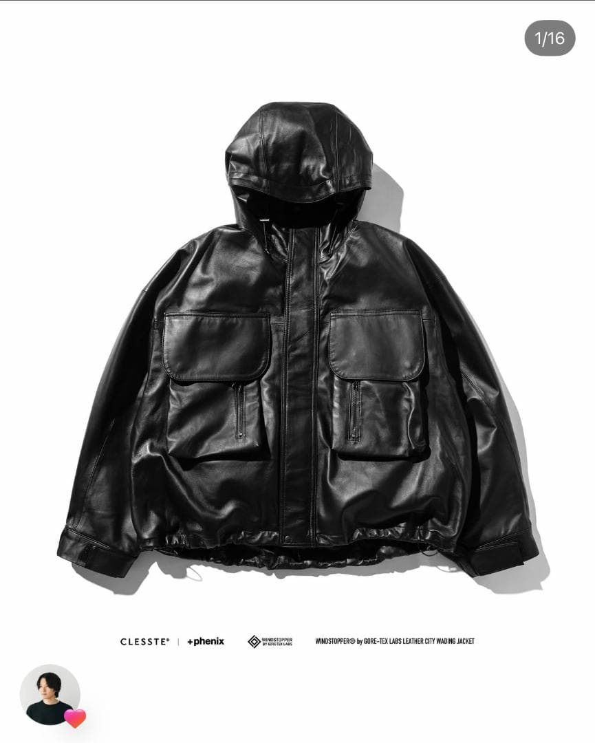 ジャケット・アウター CLESSTE LEATHER CITY WADING JACKET