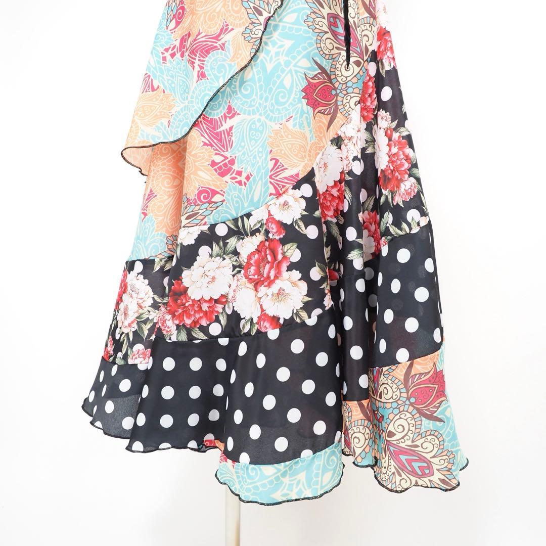 フラメンコ　巻きスカート　新品　Leirena フラメンコ衣装　ファルダ