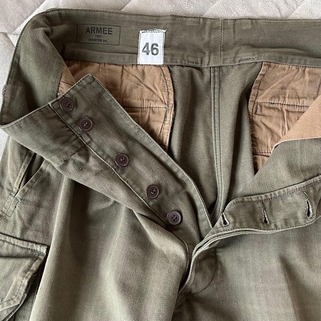 フレンチ M-47 カーゴパンツ 46 ワイド ミリタリー ARMY 古着
