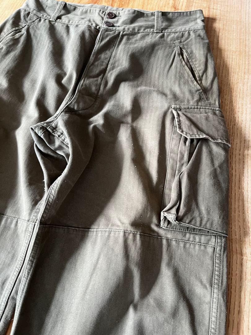 フレンチ M-47 カーゴパンツ 46 ワイド ミリタリー ARMY 古着