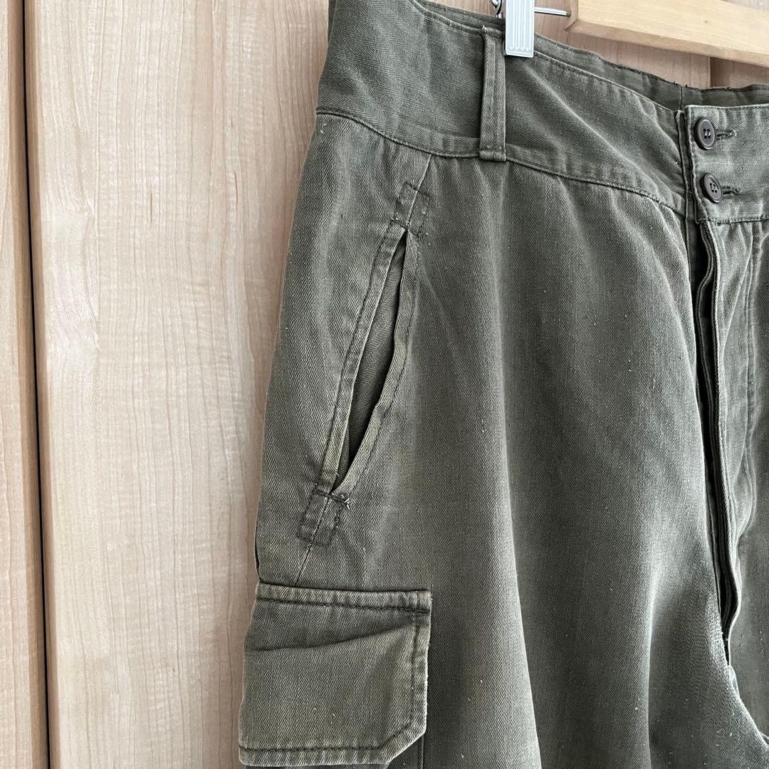 フレンチ M-47 カーゴパンツ 46 ワイド ミリタリー ARMY 古着