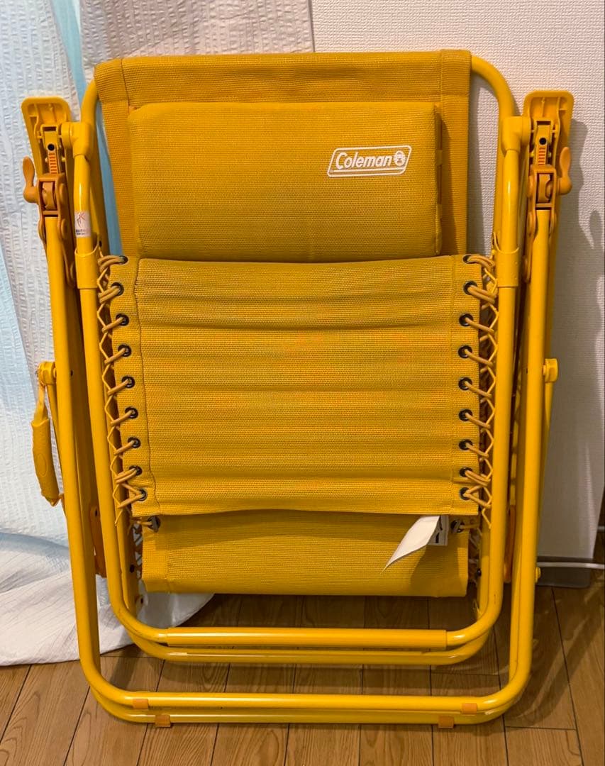 Coleman インフィニティチェア イエロー リクライニングチェア　折りたたみ
