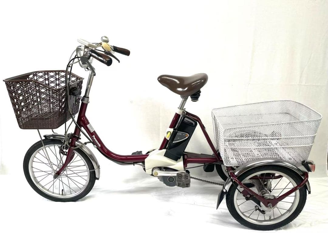 【即乘】送料無料Panasonic 電動三輪アシスト自転車 動作確認済