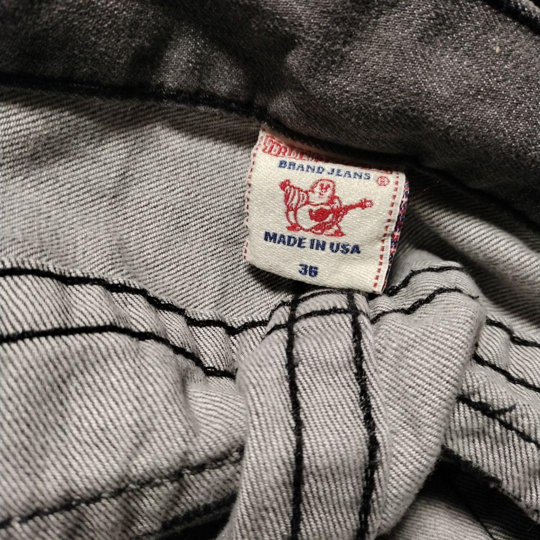 TRUE RELIGION トゥルーレリジョン ブラック グレー デニムパンツ