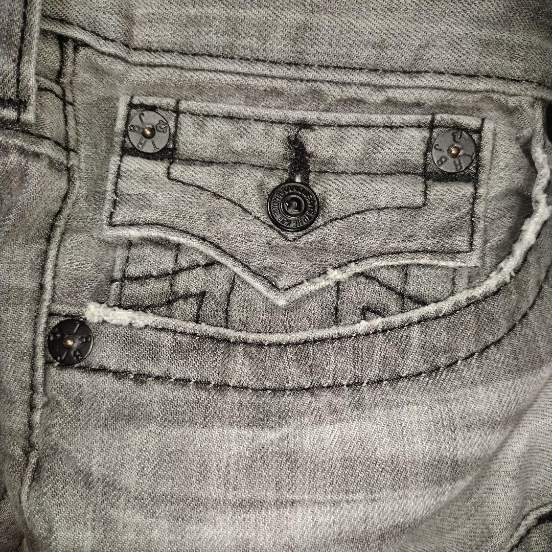 TRUE RELIGION トゥルーレリジョン ブラック グレー デニムパンツ