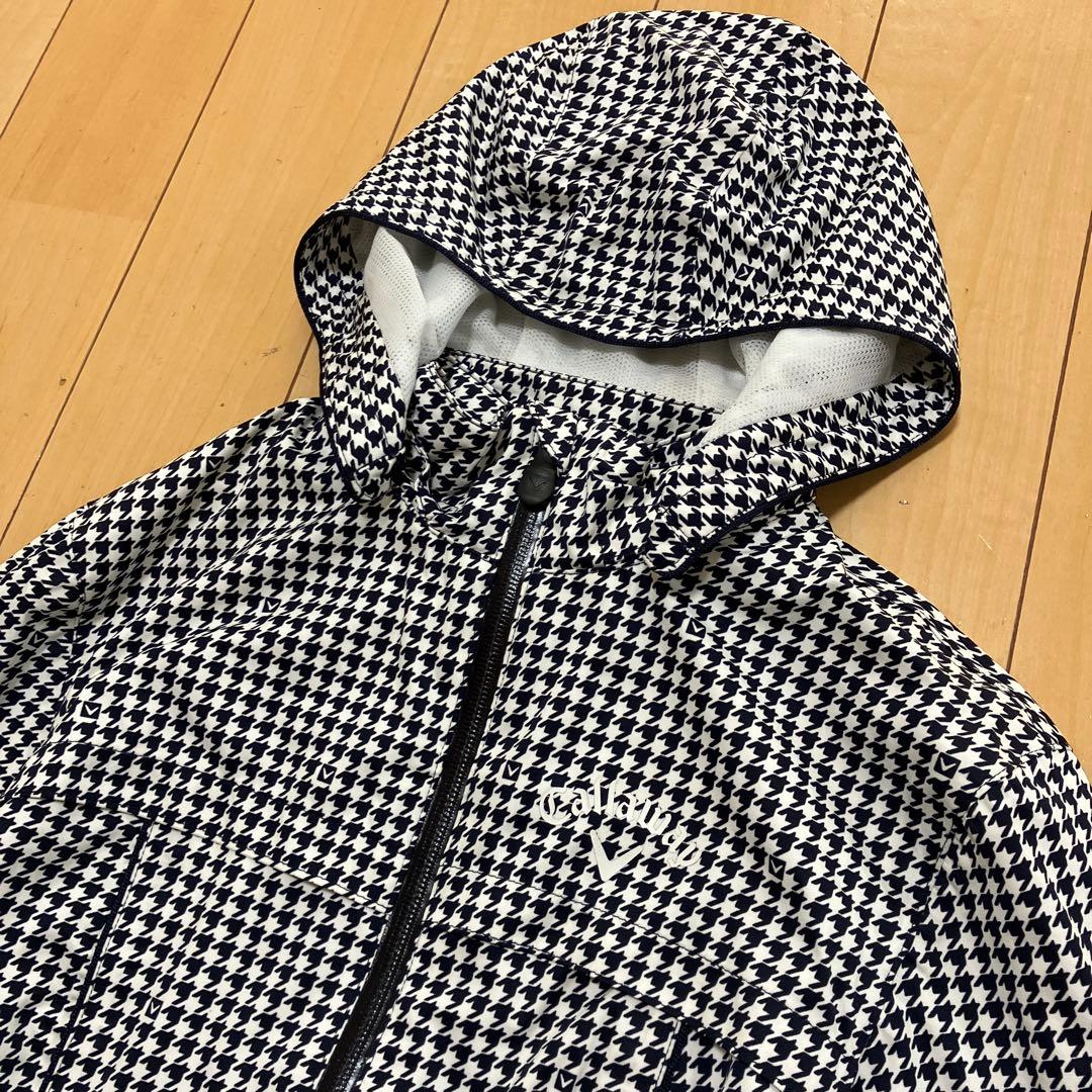 Callaway キャロウェイ　レインワンピース　千鳥格子　2WAY Sサイズ