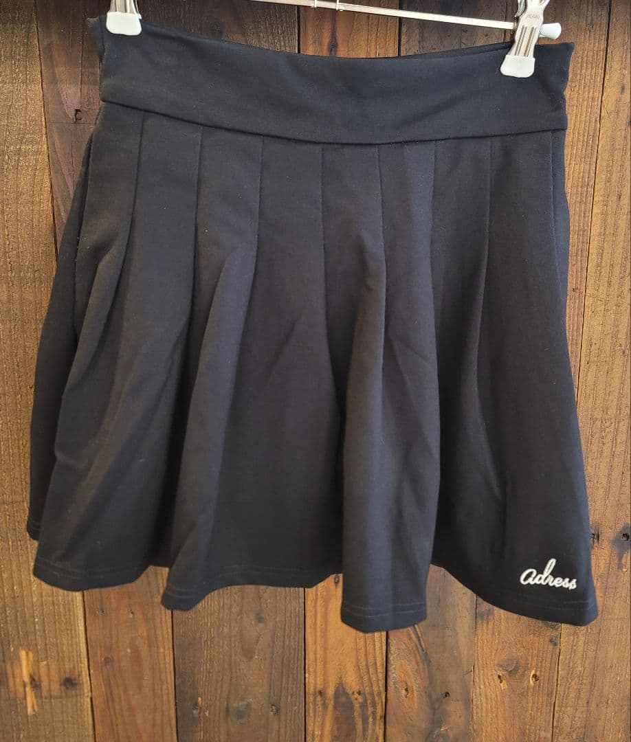 【即完売モデル】adress pleats skirt brack ゴルフウェア