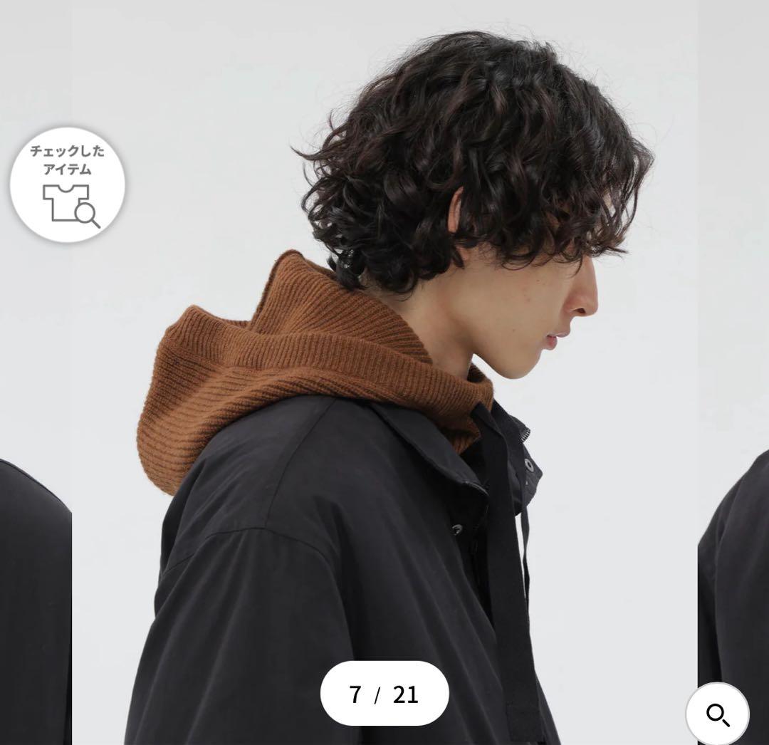 【試着のみ】MHL KNITTED HOOD