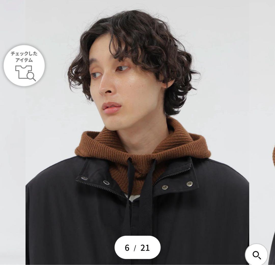 【試着のみ】MHL KNITTED HOOD