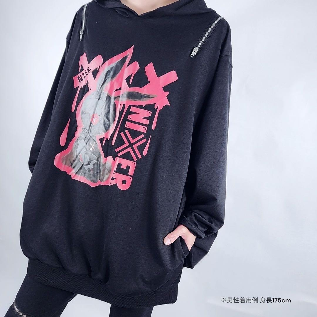 2WAY猫耳着物袖PARKA《NIER BUNNY》