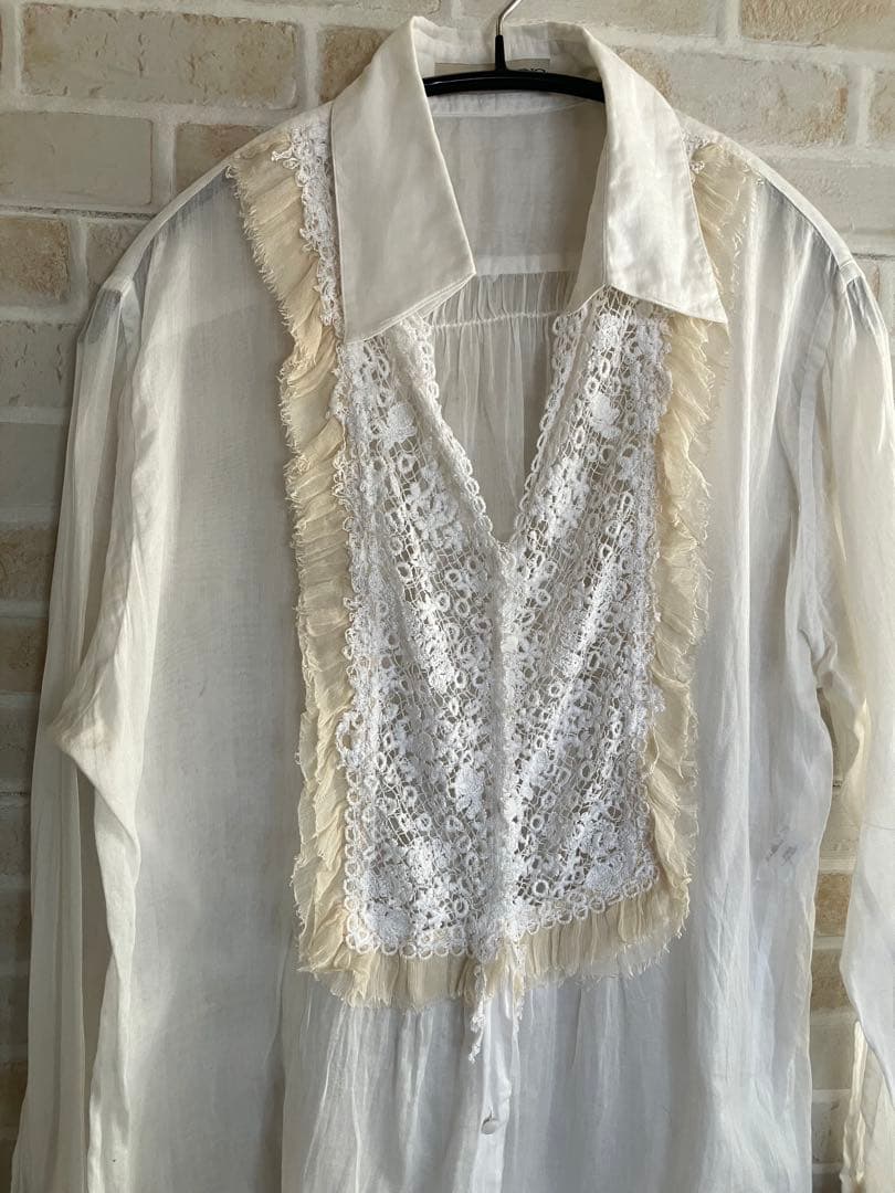 ERMANNO SCERVINO ブラウス レース シースルー サイズ42