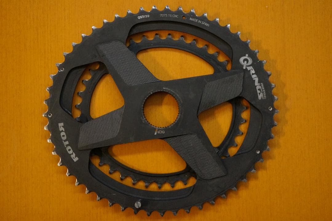 ROTOR 53-39T オーバルチェーンリング QRINGS 2X DM11速