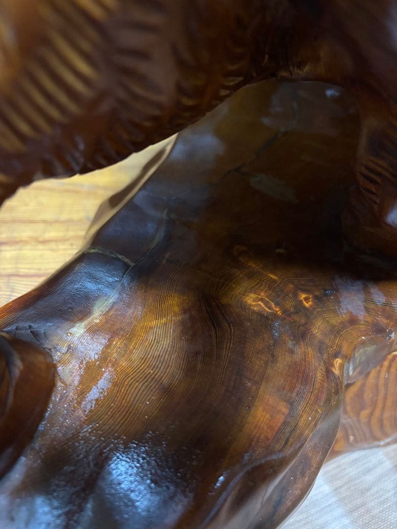 屋久杉猪置物