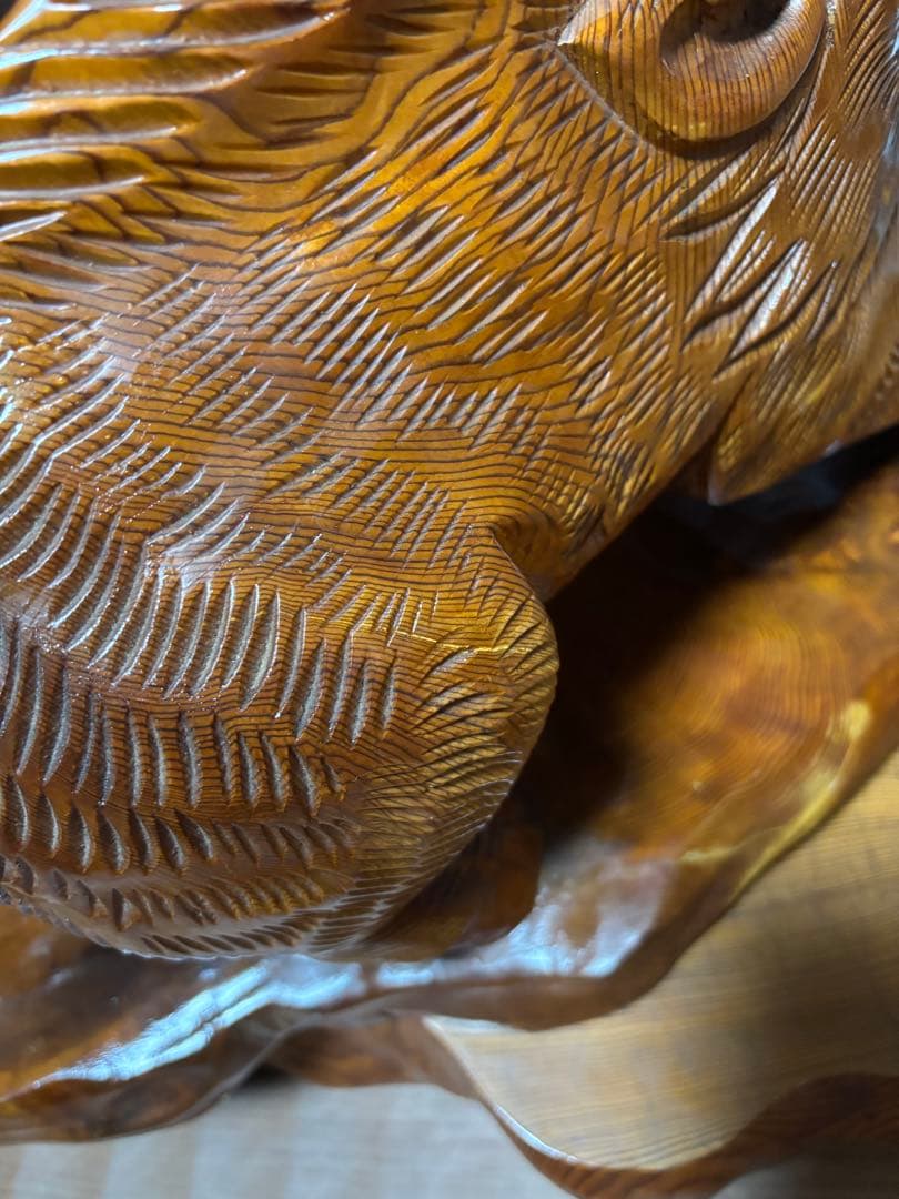 屋久杉猪置物