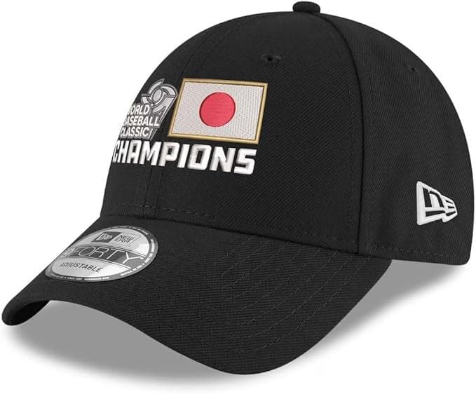 大谷翔平MVPモデル WBC 2023 世界一記念キャップ、ブラック、調整可能