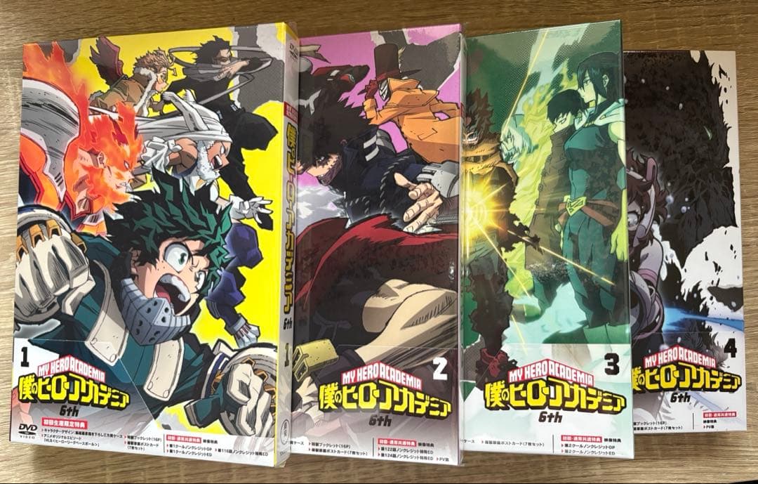 【新品未開封品】僕のヒーローアカデミア 6th Vol.1～4 DVD