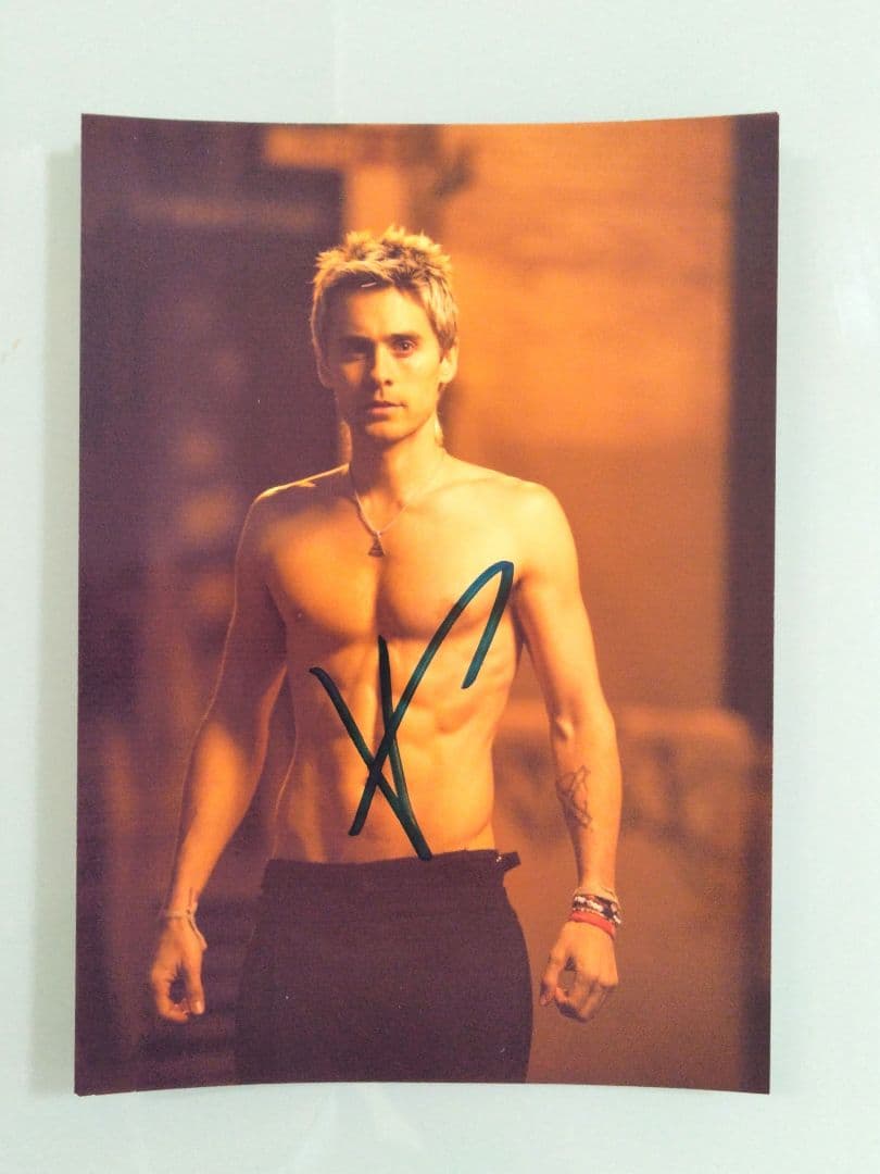 ジャレッド・レト直筆サイン入り2Lサイズ写真…Jared Leto…モービウス…