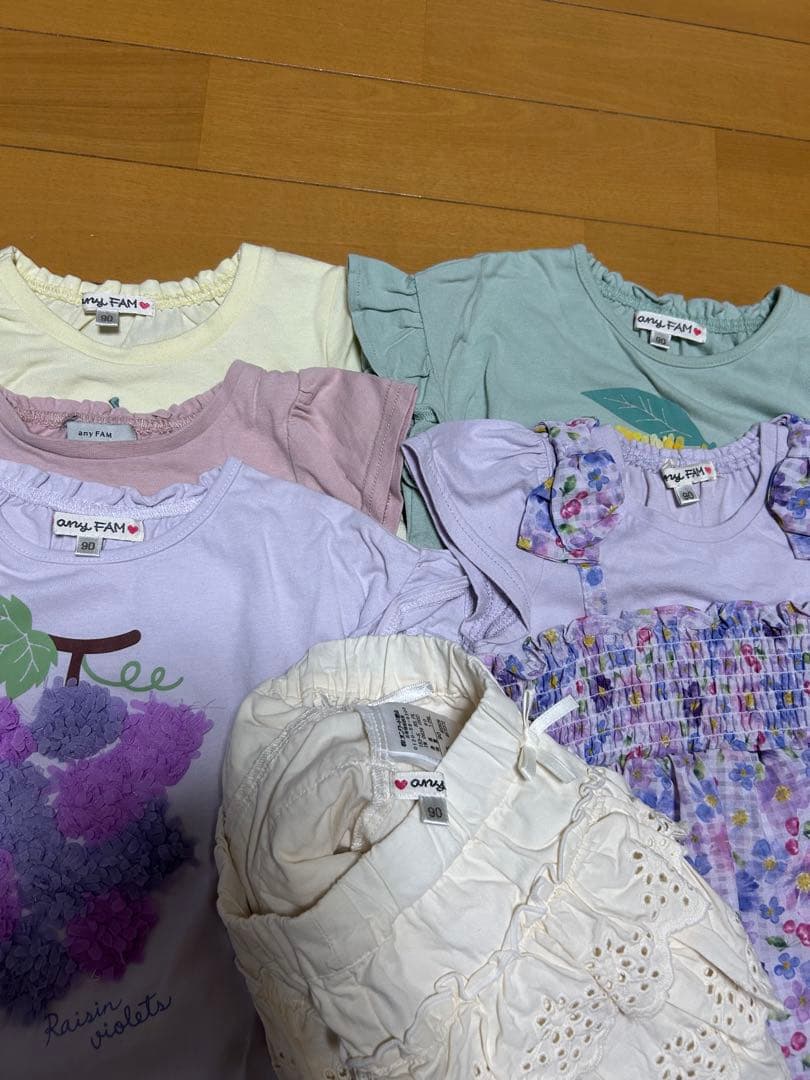かめこ 女の子 90サイズ 夏服 半袖 エニィファム