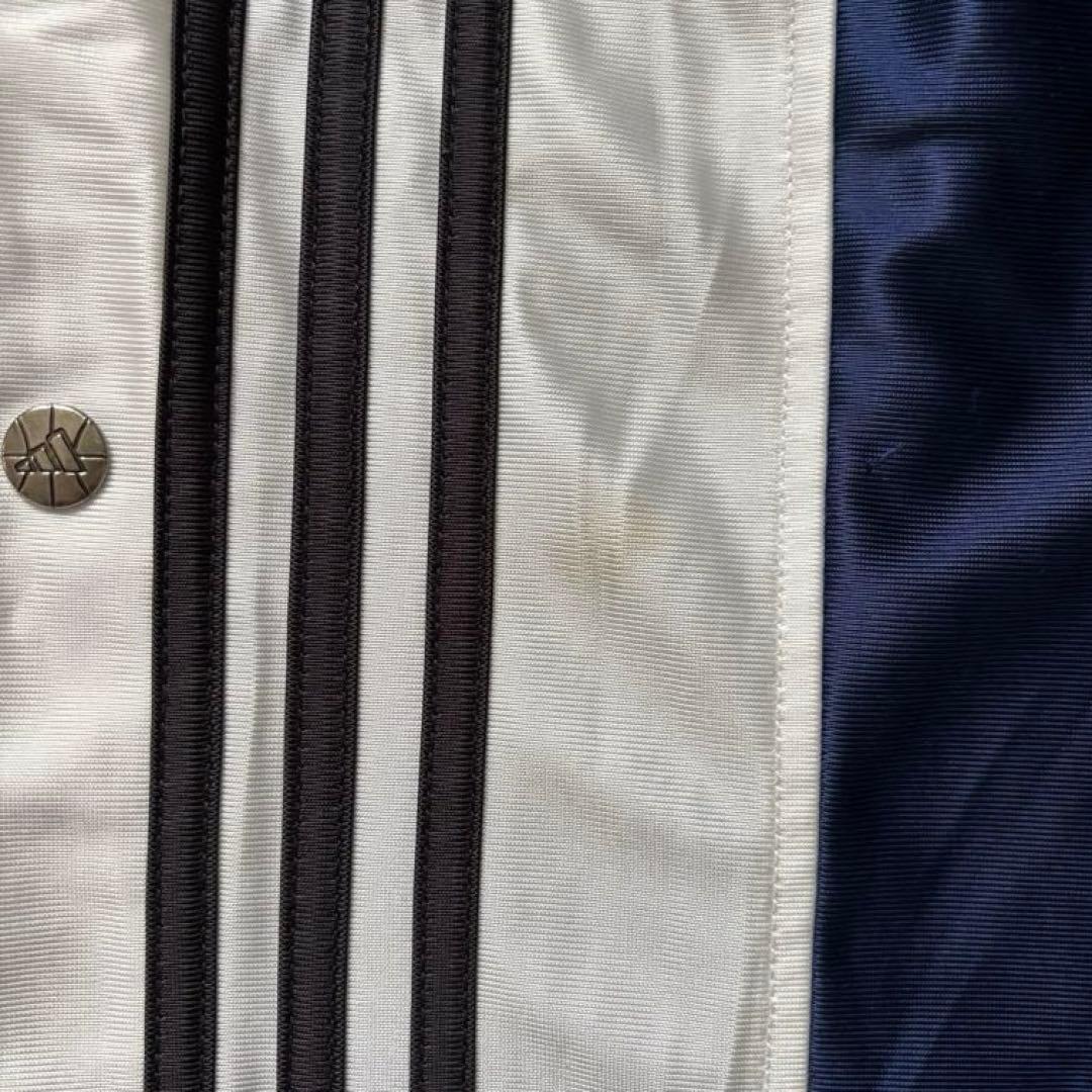 【美品】adidas アディダス ネイビー スナップボタン トラックパンツ L