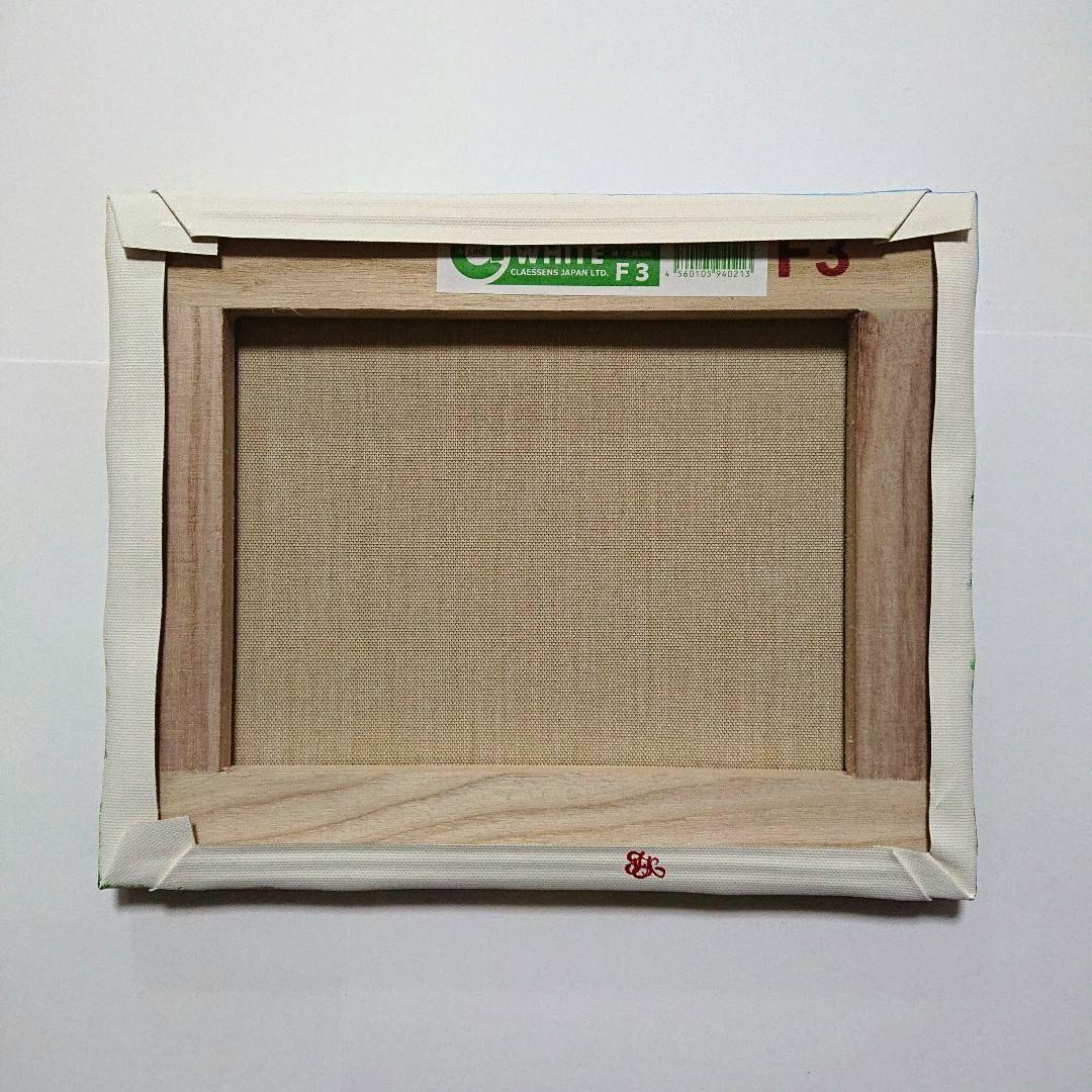 【ミモザの丘】アクリル画 F3 風景画 絵画