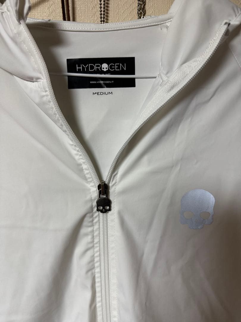 HYDROGEN ホワイト ウィンドブレーカー M