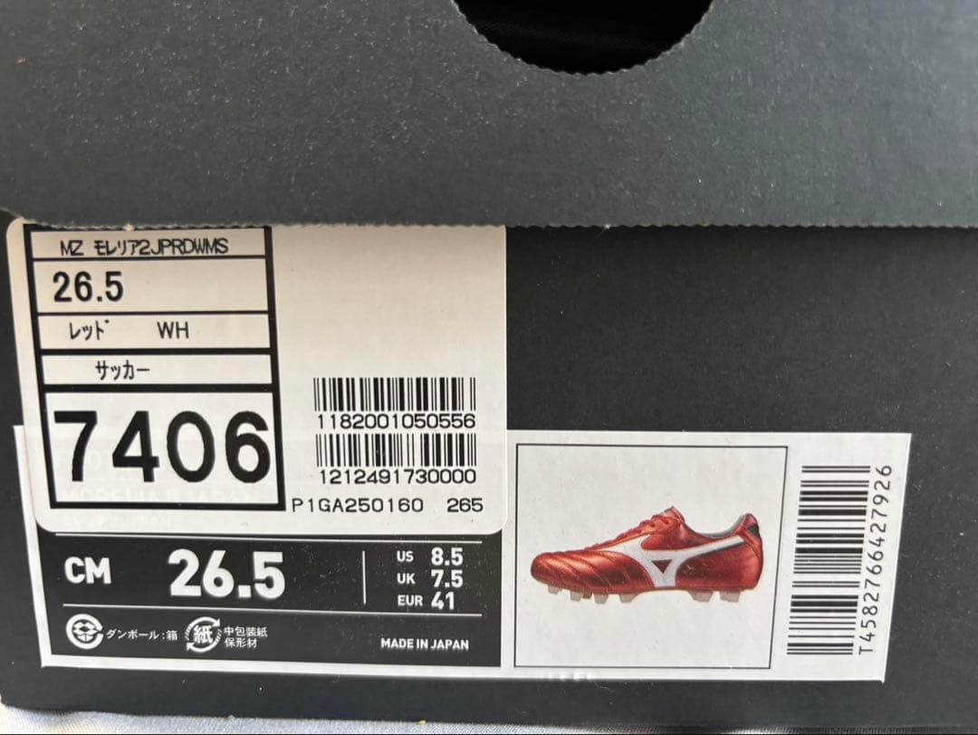 MIZUNO MORELIA Ⅱ JAPAN 40周年