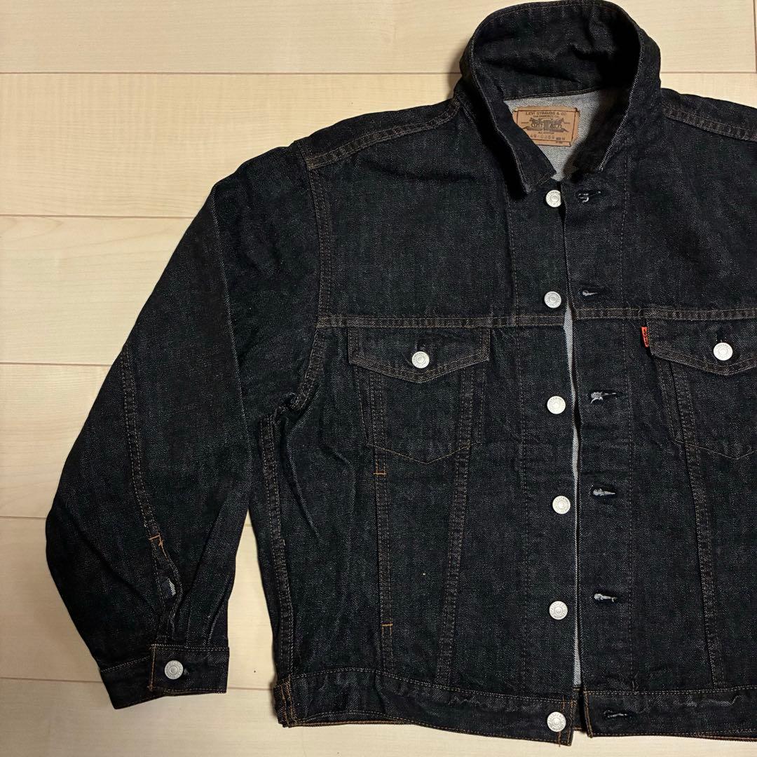 LEVIS デニムジャケット 先染め ブラック 70649 M