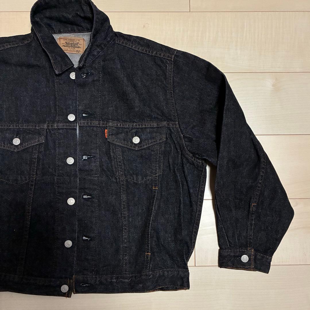 LEVIS デニムジャケット 先染め ブラック 70649 M