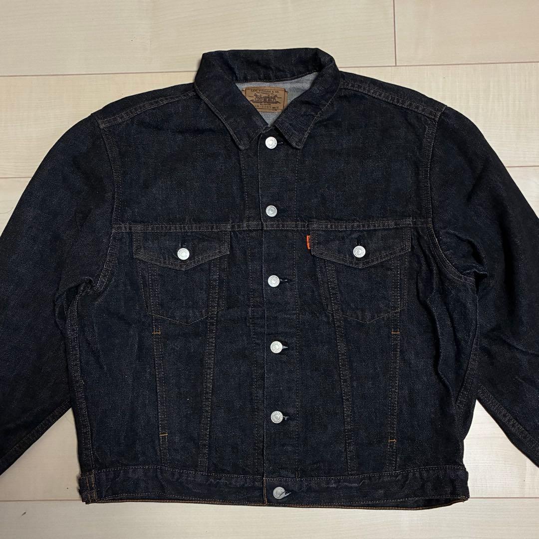 LEVIS デニムジャケット 先染め ブラック 70649 M