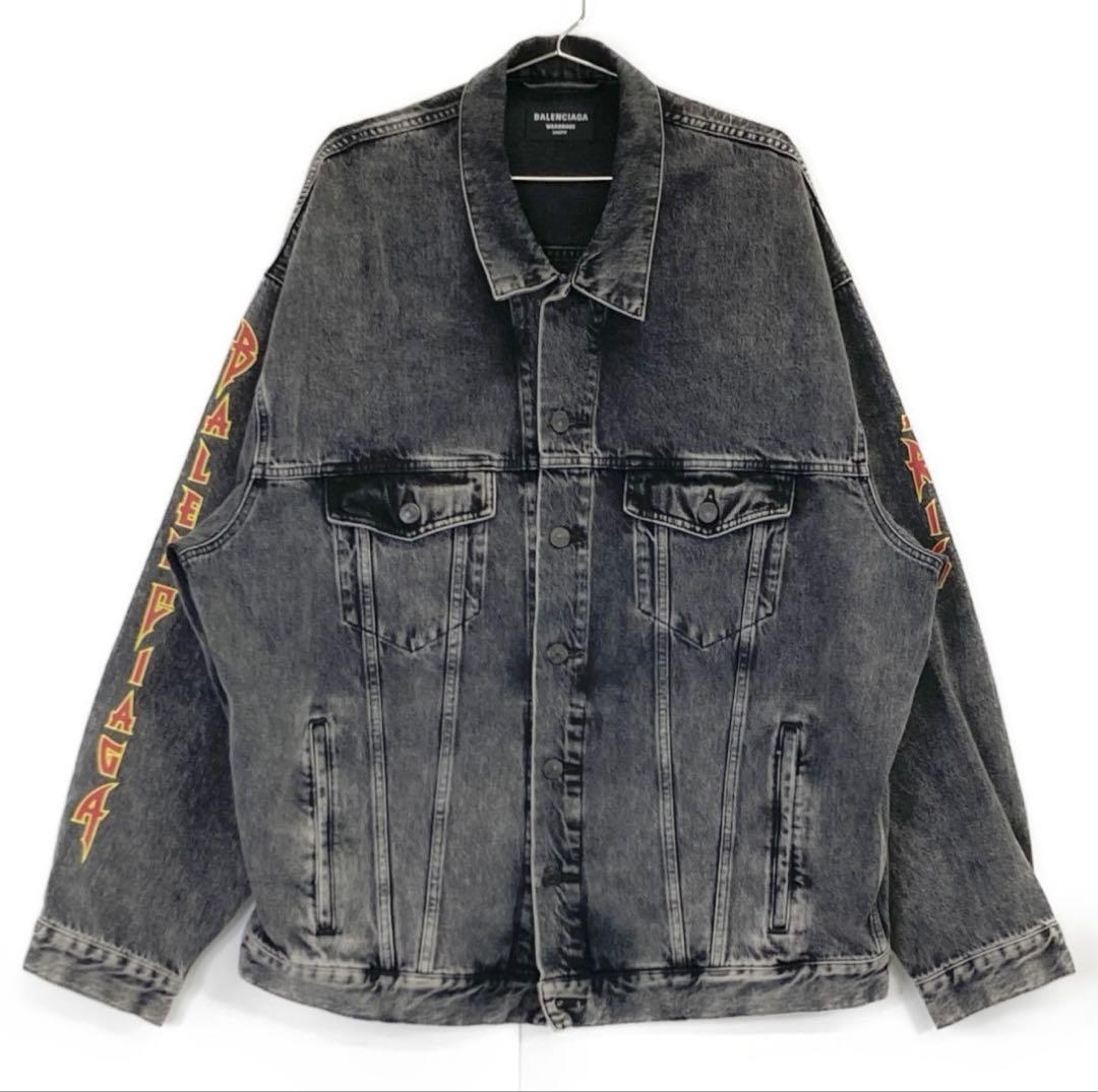 BALENCIAGA ダークグレー デニムジャケット