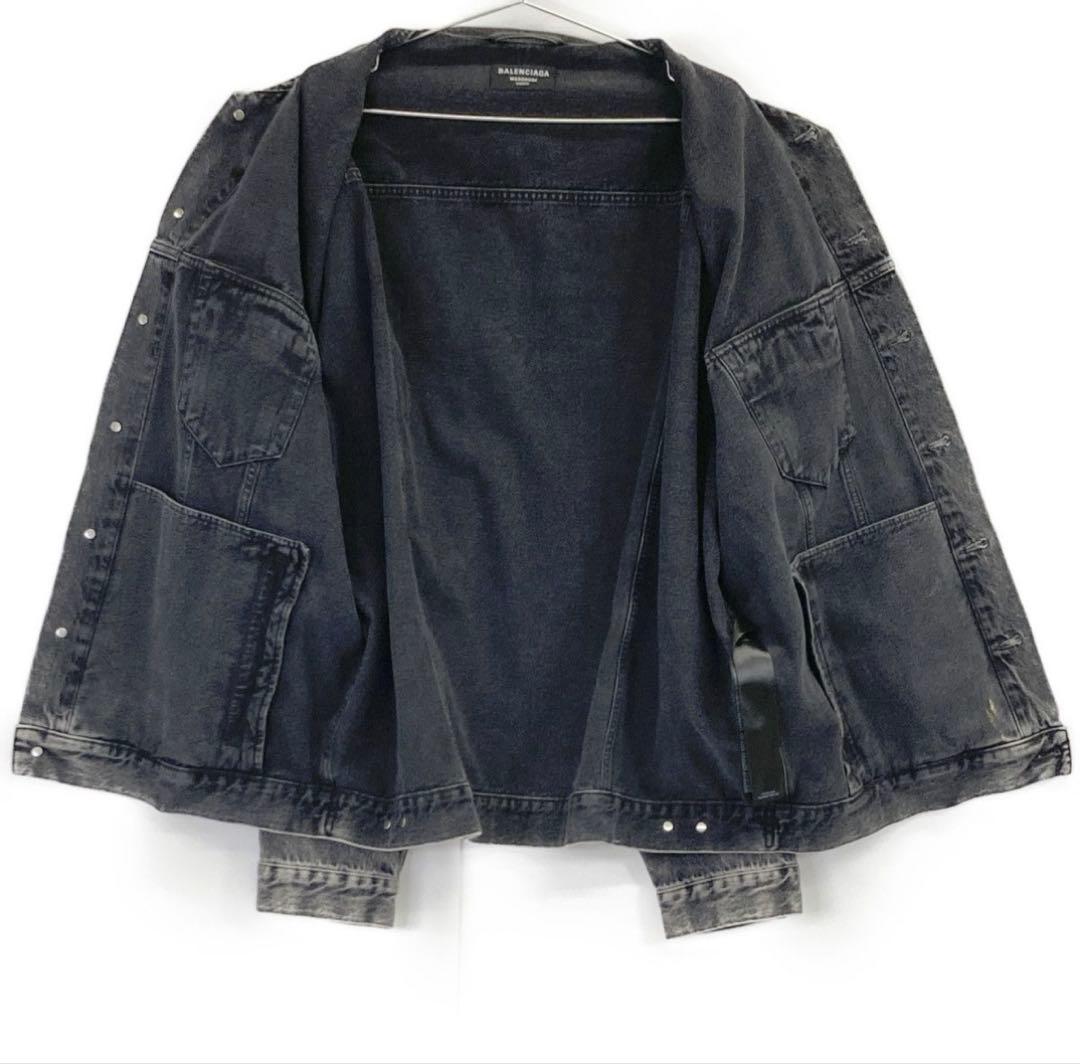 BALENCIAGA ダークグレー デニムジャケット