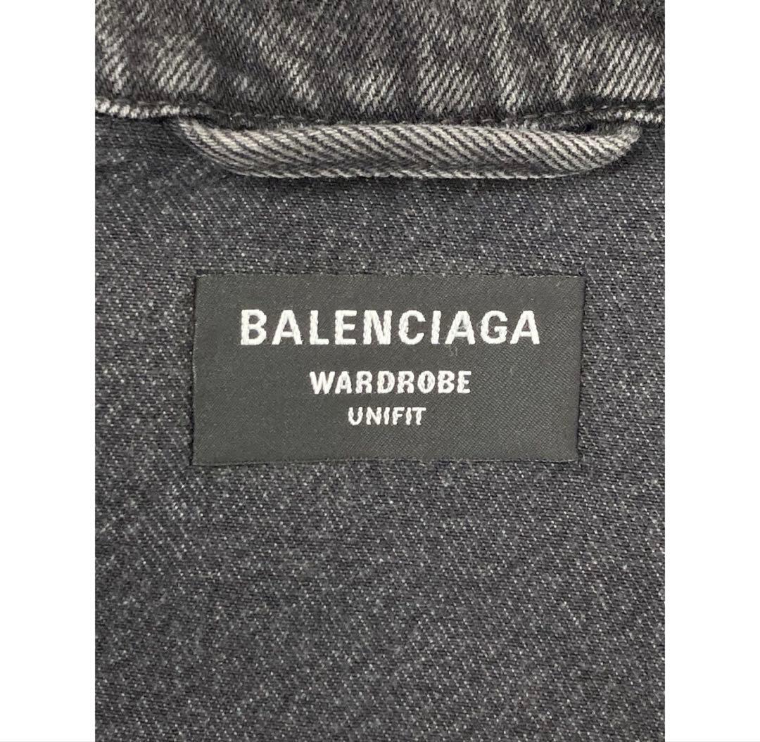BALENCIAGA ダークグレー デニムジャケット
