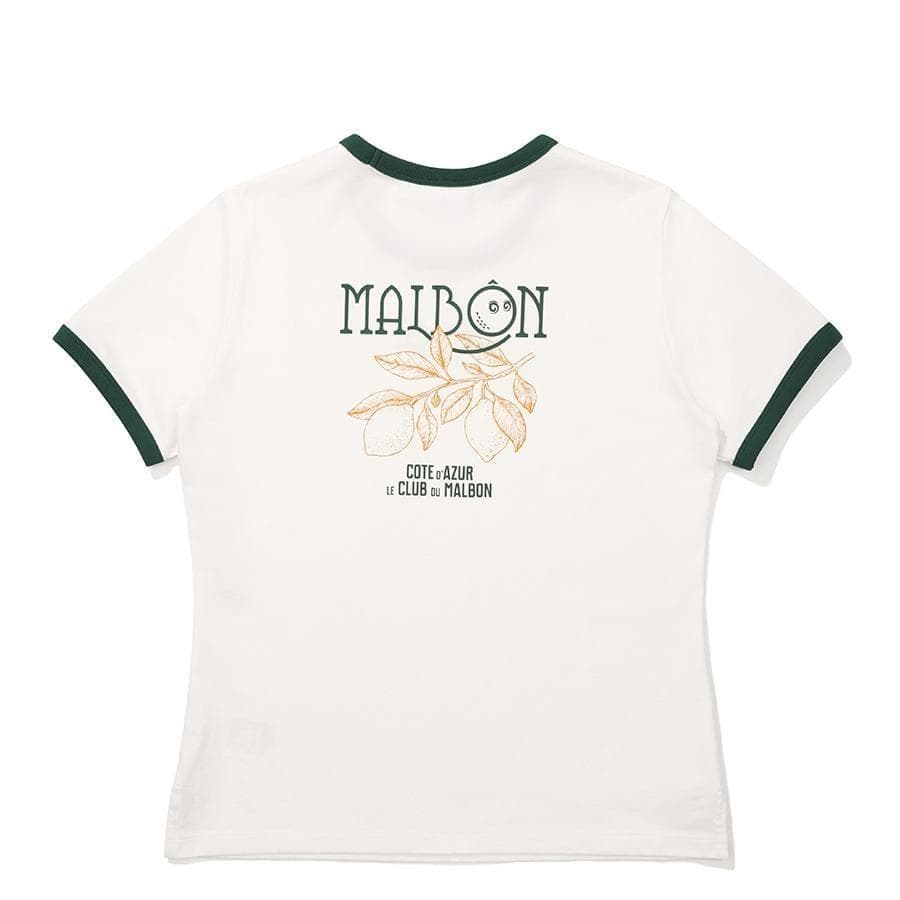 マルボンゴルフ Tシャツ レディース シャツ Malbon Golf 半袖 白S