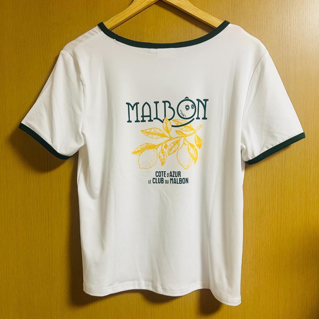 マルボンゴルフ Tシャツ レディース シャツ Malbon Golf 半袖 白S