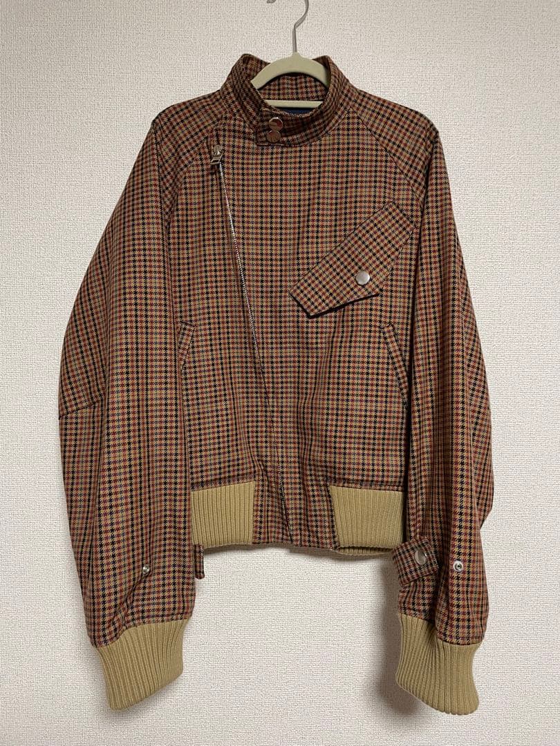 CINOH チノ　18AW メンズ　チェック柄　ドリズラー　ショート丈ジャケット