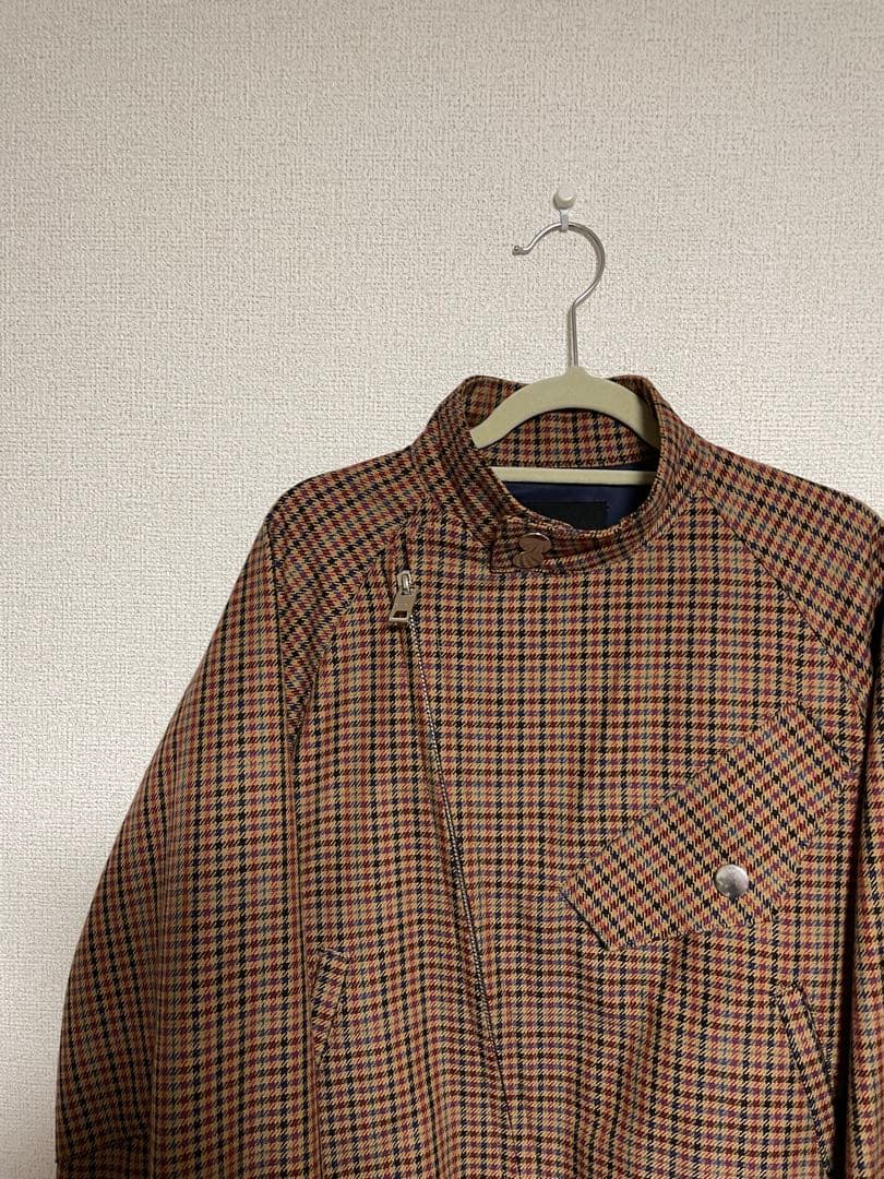 CINOH チノ　18AW メンズ　チェック柄　ドリズラー　ショート丈ジャケット
