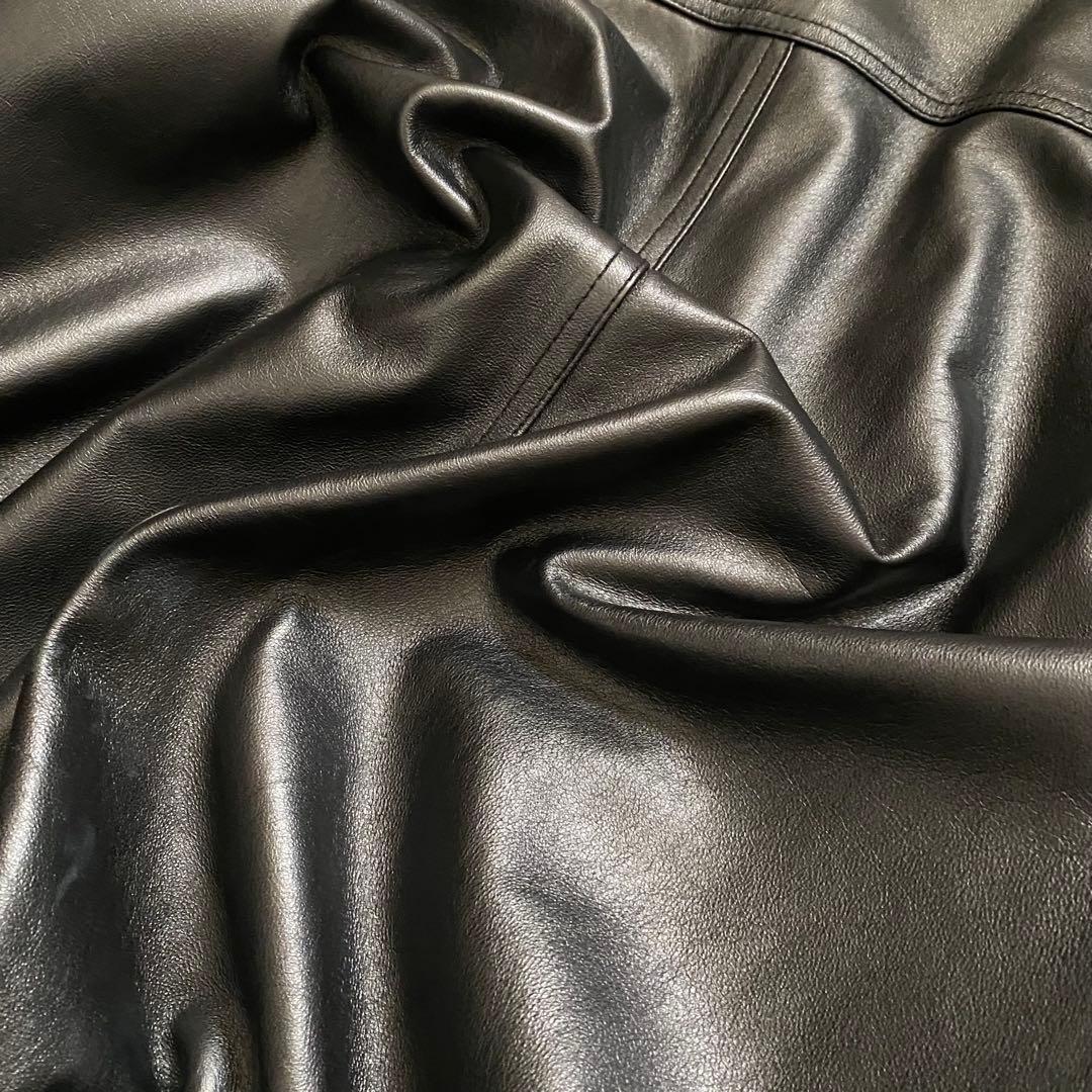 【FREEDOM】Layered Seep Lether Blouson
